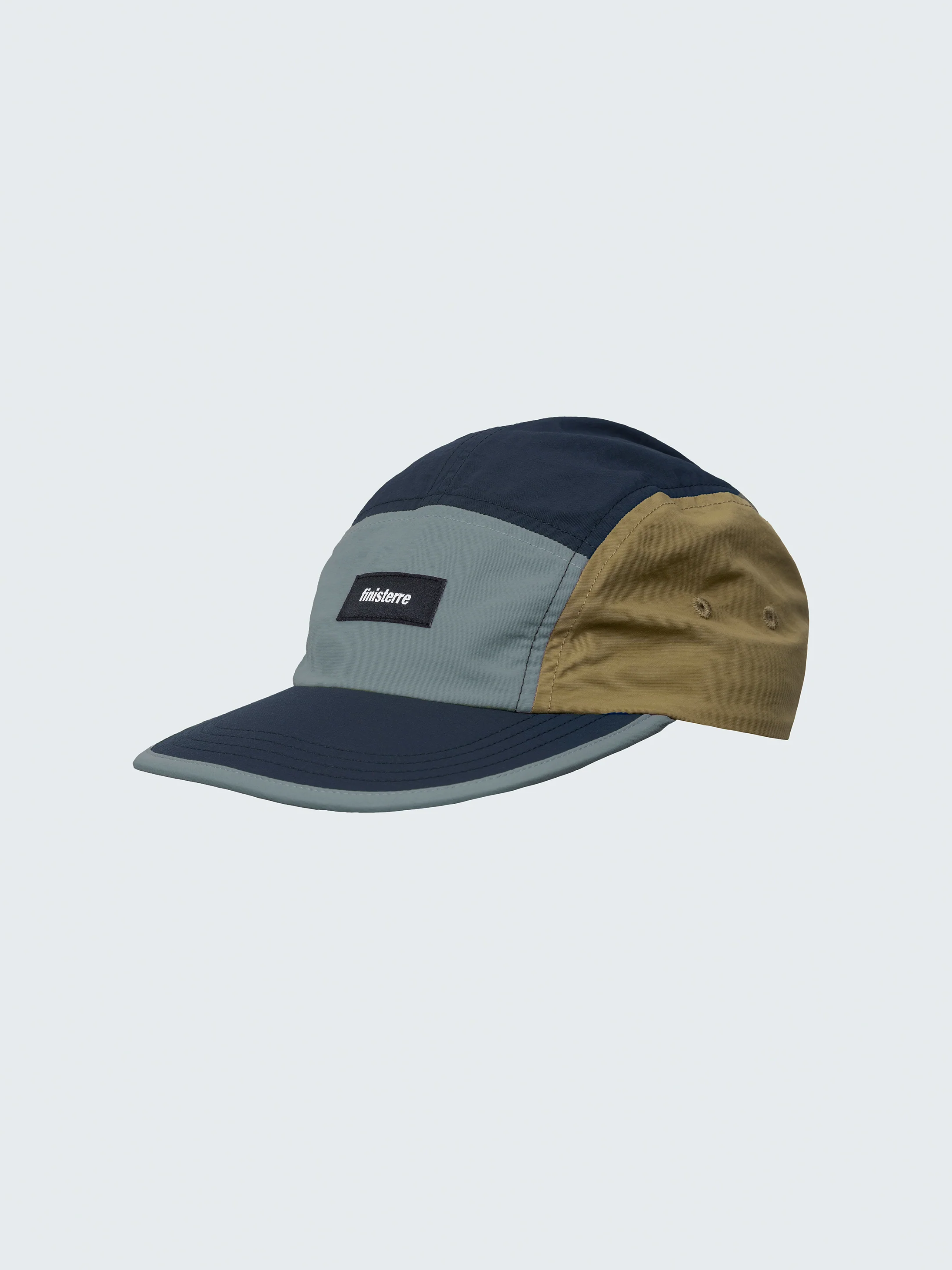 Finisterre Apex five panel soft peak cap in navy