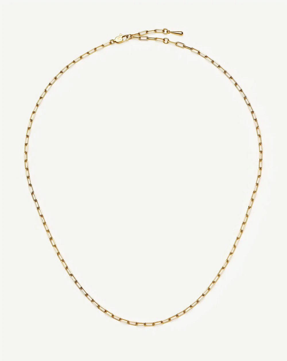 Missoma Mini Paperclip Chain Necklace in gold